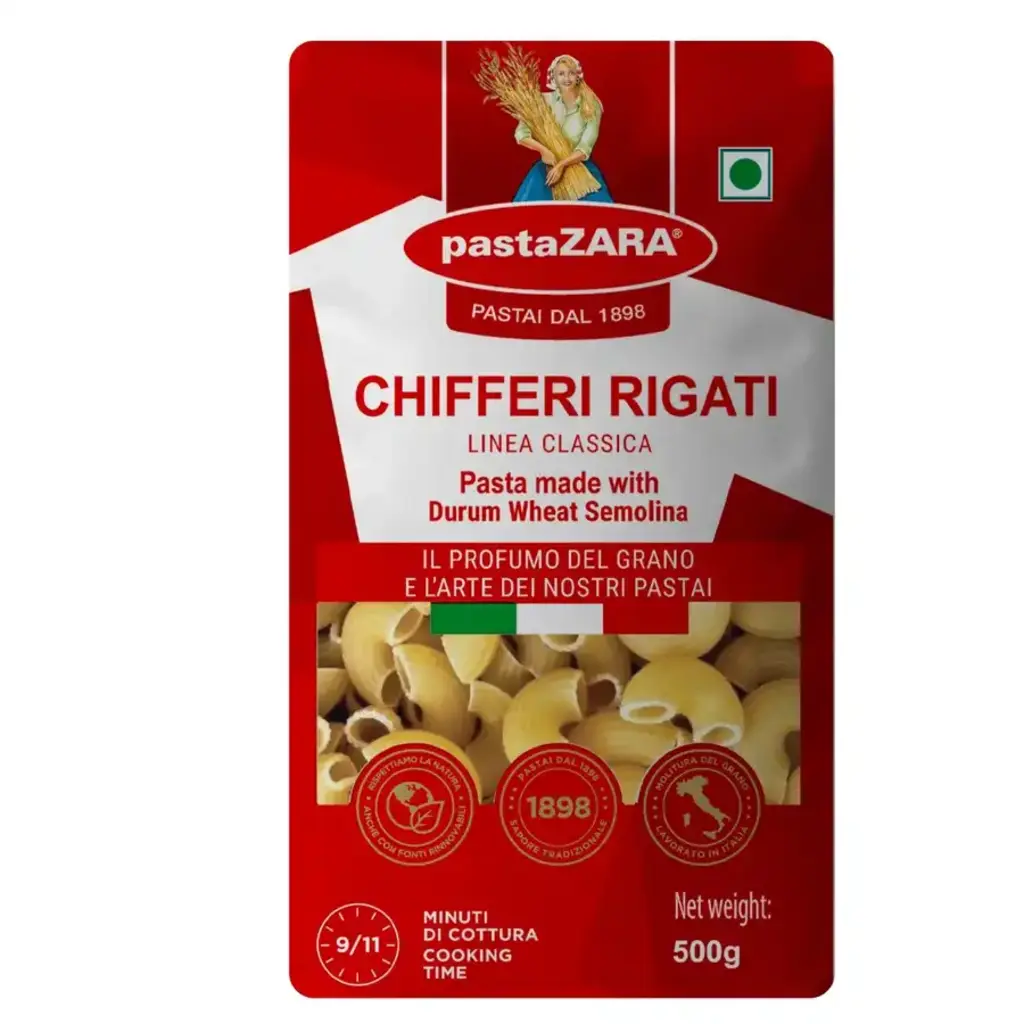 Pasta Zara- Authentic Italian Pasta- Chifferi Rigate 500g