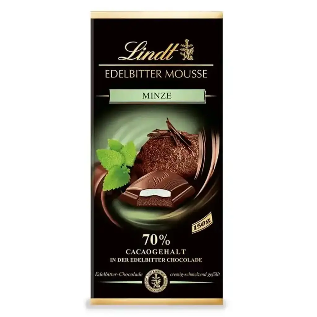 Edelbitter Mousse Minze 70 Precent Chocolate