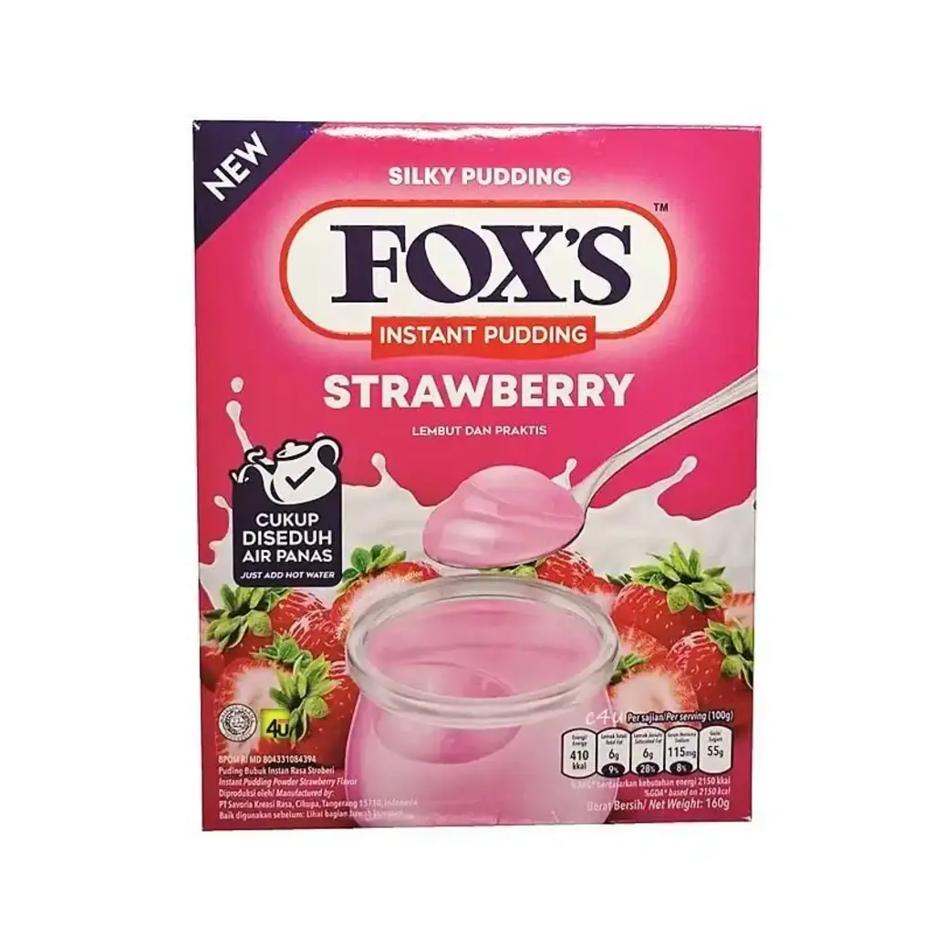 Instant Strawberry Silky Pudding