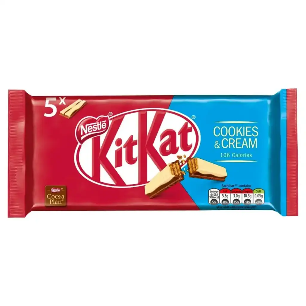 KitKat 2 Finger Cookies & Cream Chocolate Biscuit