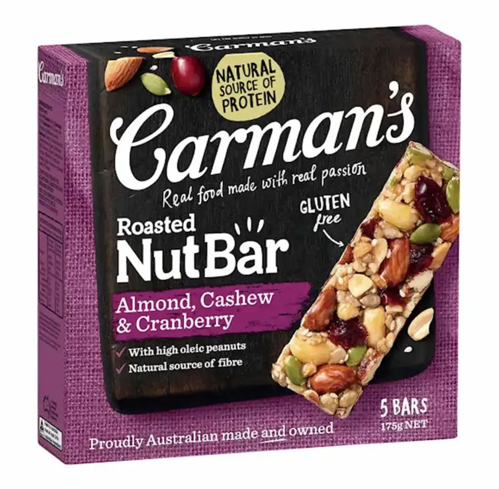 Almond Cashew & Cranberry Roasted Nut Bar
