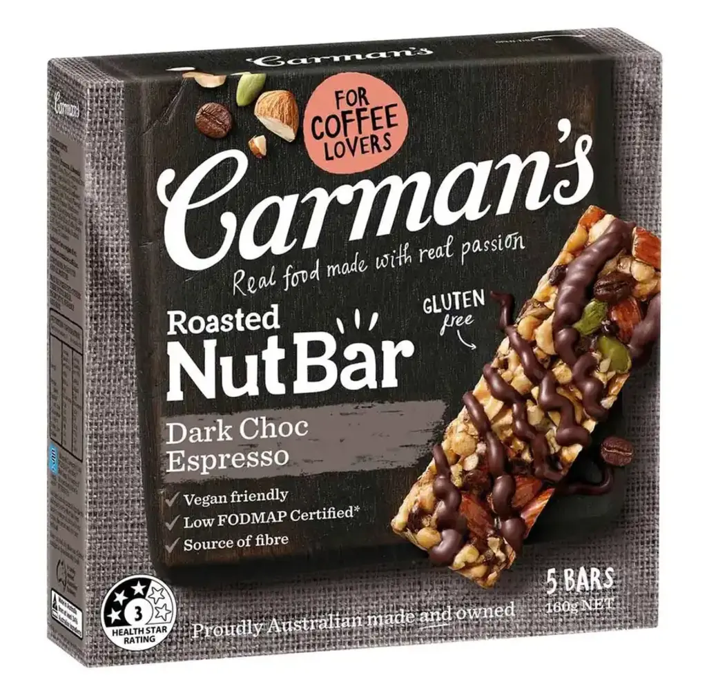 Dark Choc Espresso Roasted Nut Bar