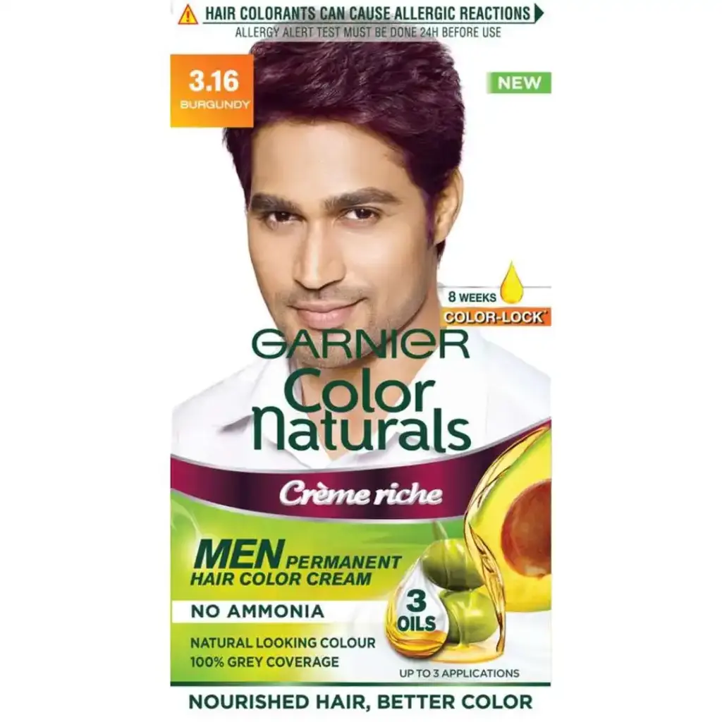 Color Naturals Creme Riche Burgundy Men Hair