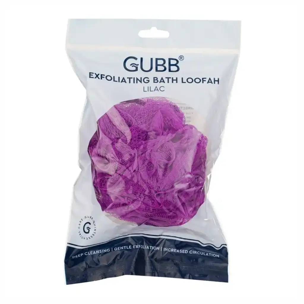 Luxe Bath Sponge Round Loofah Lilac