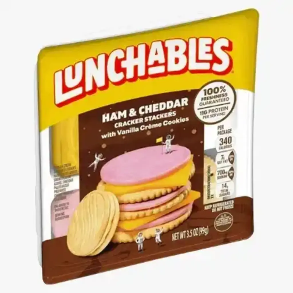 Ham & Cheddar Cheese Cracker Stackers Vanilla Creme Cookies