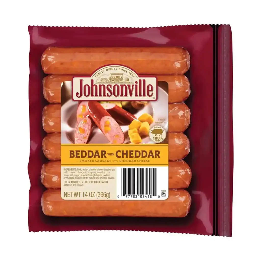 Beddar With Cheddar Smoked Pork Sausage