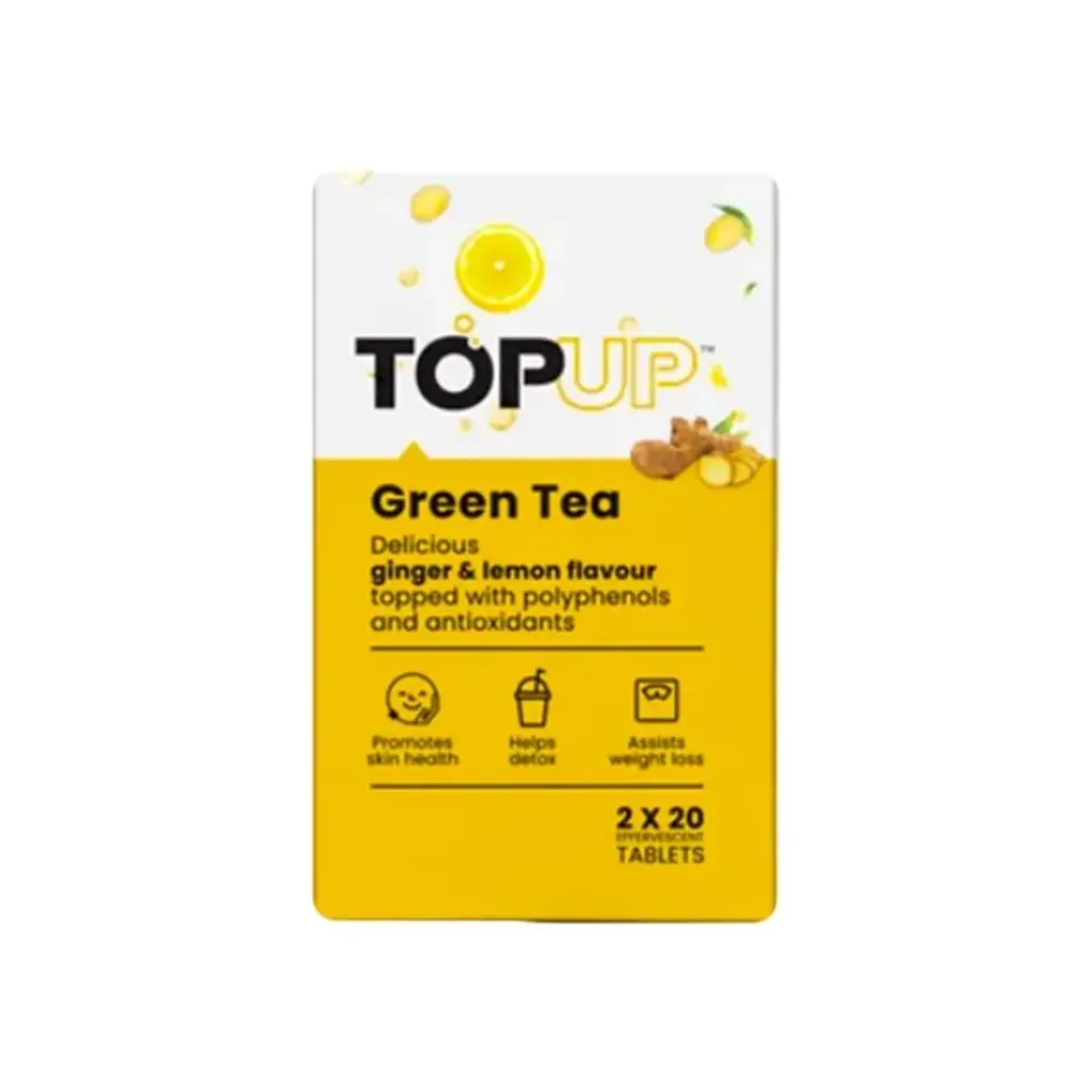 Top Up Ginger & Lemon Green Tea 2X20