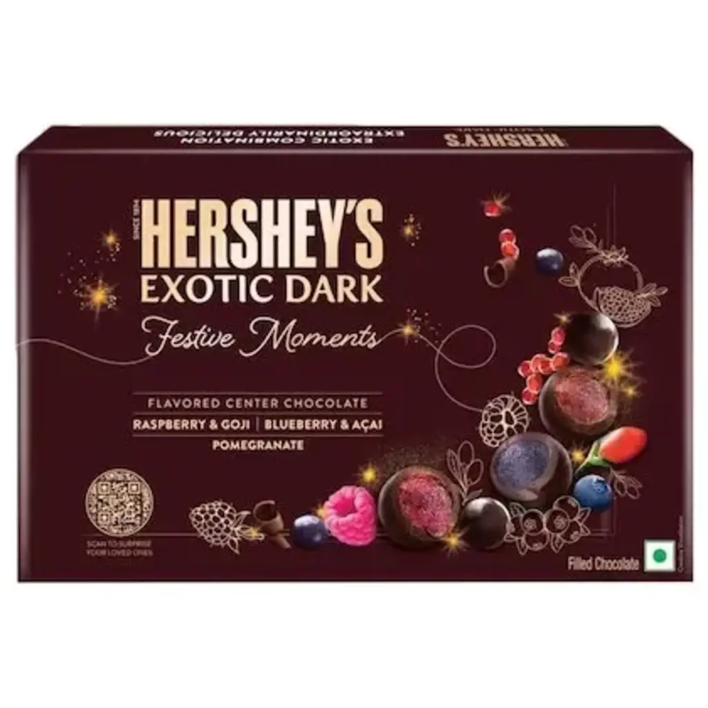 Exotic Dark Festive Moments Chocolate Tin Box Pack