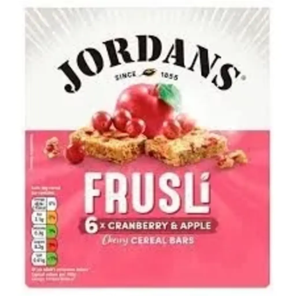 Frusli Cranberry & Apple Chewy Cereal Bars