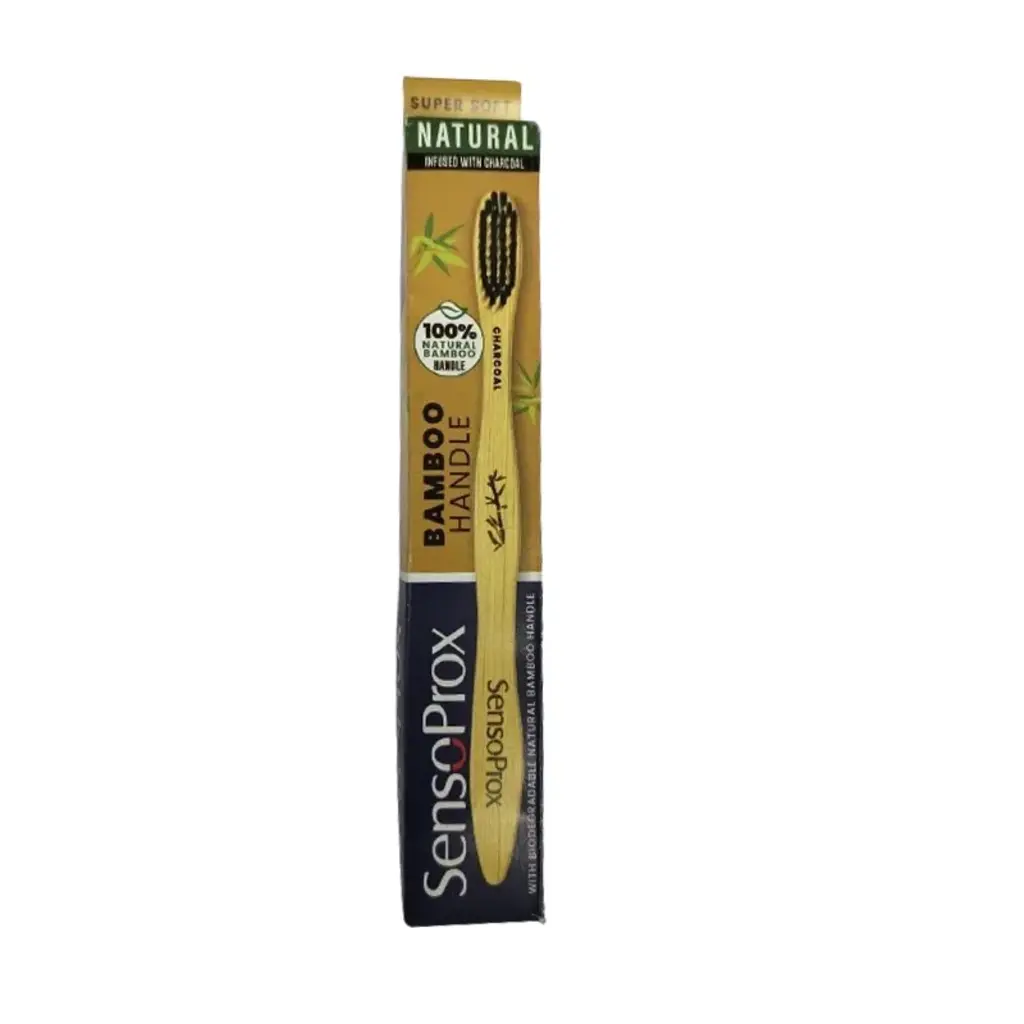 With Biodegradable Charcoal Bamboo Handle Toothbrush