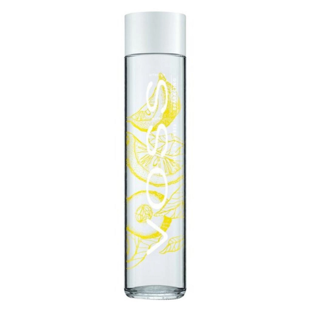 Lemon Cucumber Artesian Sparkling Glass Bottle