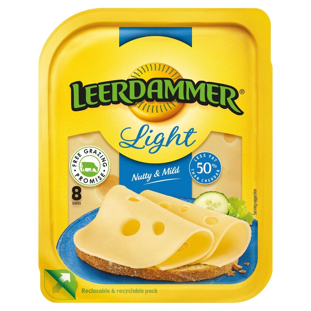 Light Mild Nutty Cheese Slice 160g