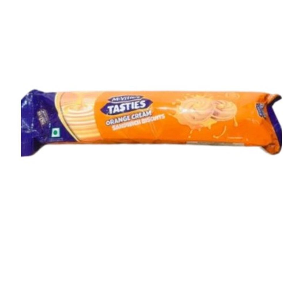 Tasties Orange Cream Sandwich Biscuits