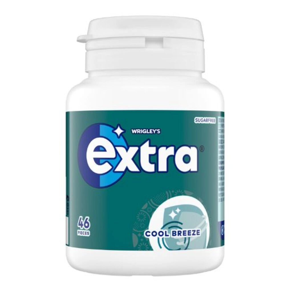 Extra Cool Breeze Sugar Free Chewing Gum 46 pcs Bottle