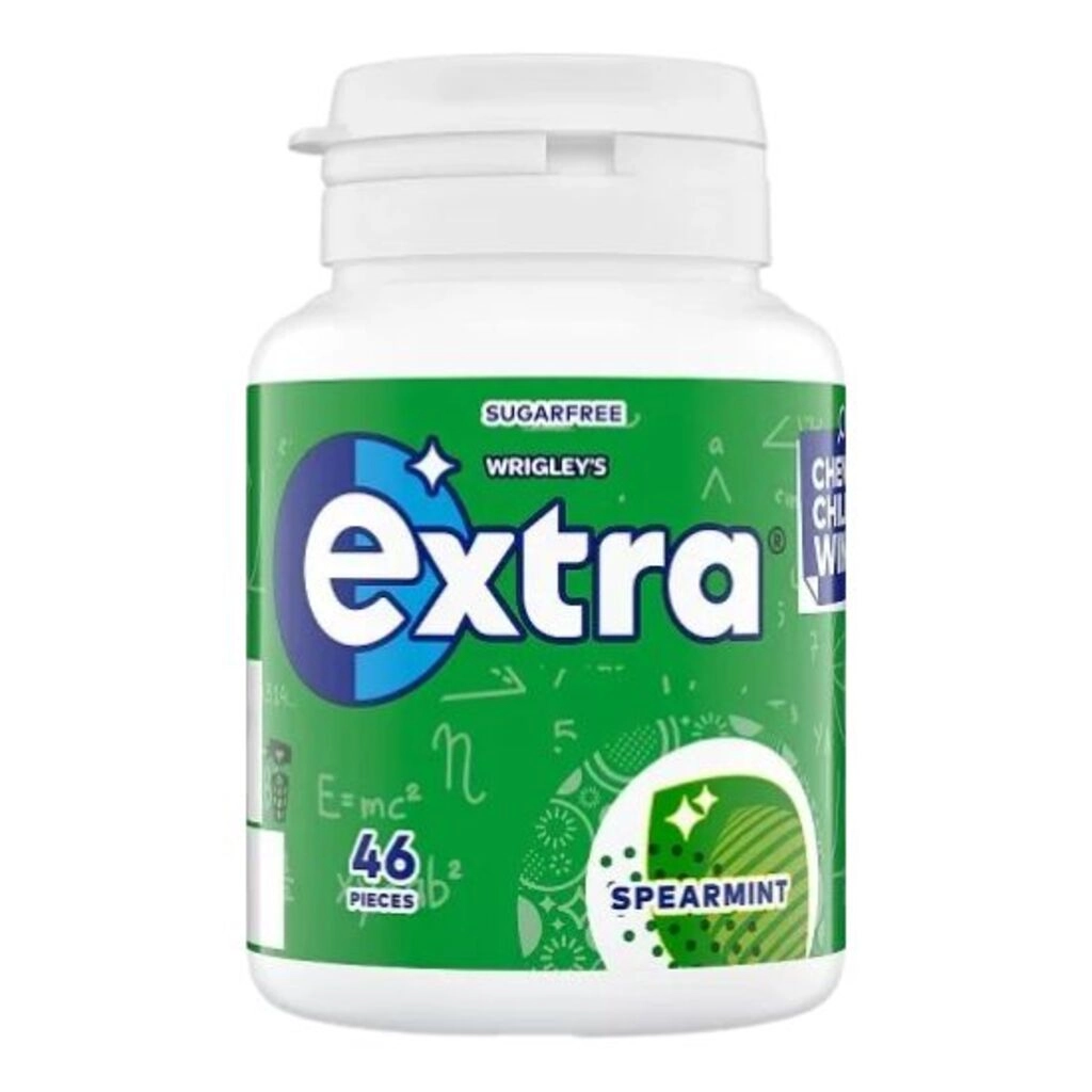 Extra Spearmint Sugar Free Chewing Gum 46 pcs Bottle