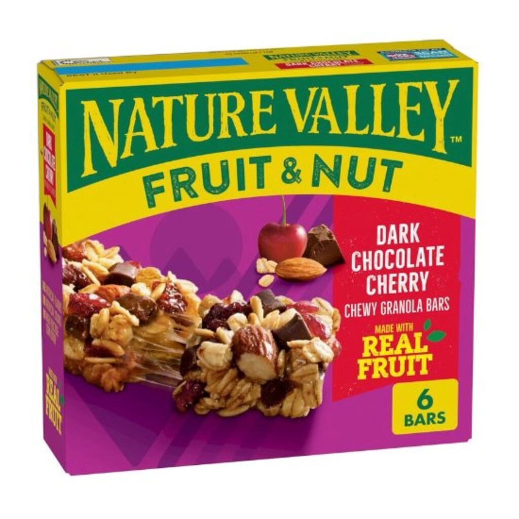 Dark Chocolate Cherry Fruit & Nut Chewy Granola Bars