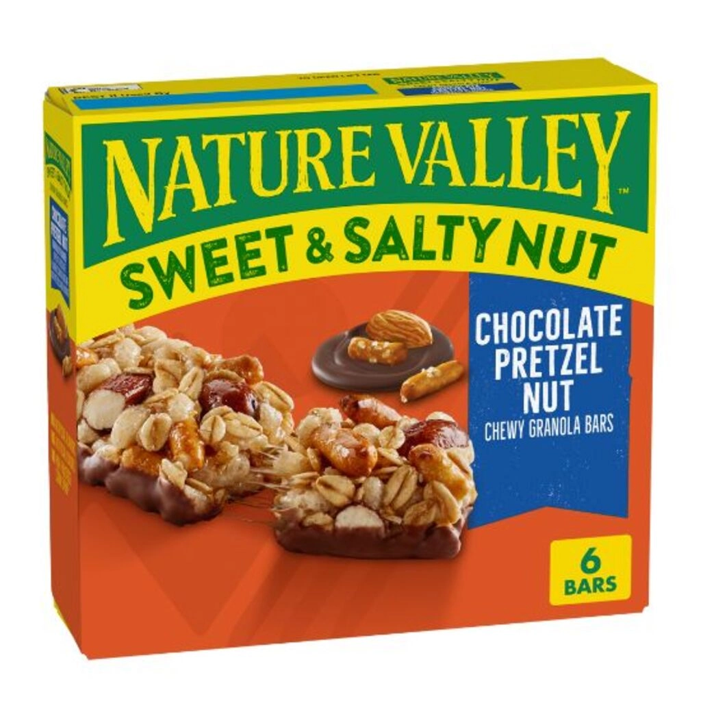 Chocolate Pretzel Nut Sweet & Salty Chewy Granola Bars