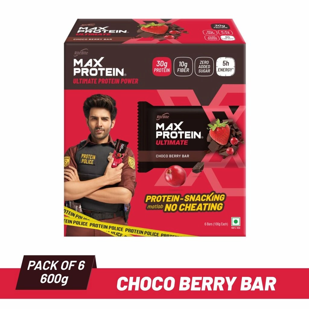Work Out Sugar free Bars Choco Berry 6 x