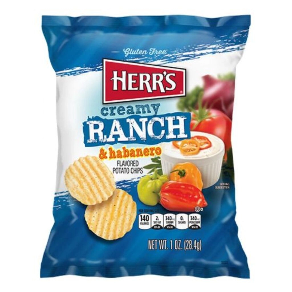 Creamy Ranch & Habanero Flavored Potato Chips