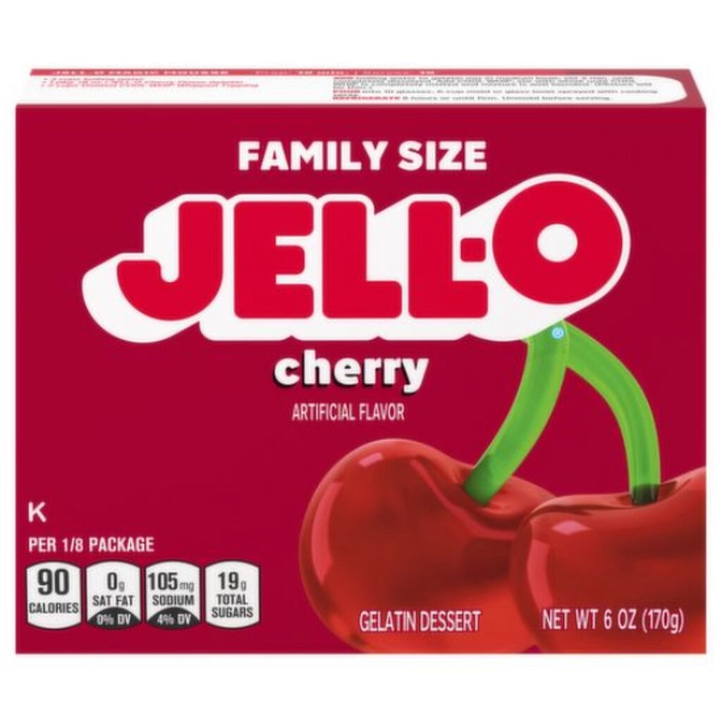 Cherry Family Size Gelatin Dessert