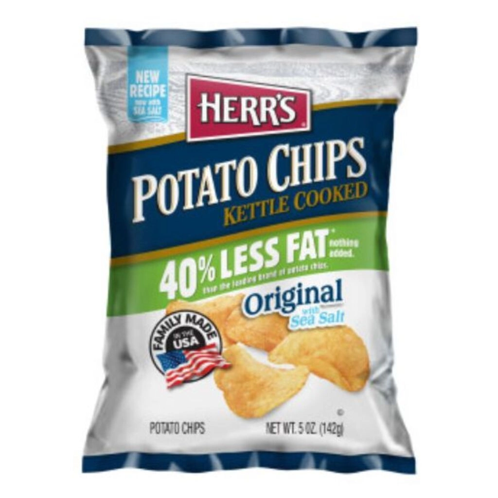 Kettle Cooked Less Fat Original With Sea Salt Potato Chips