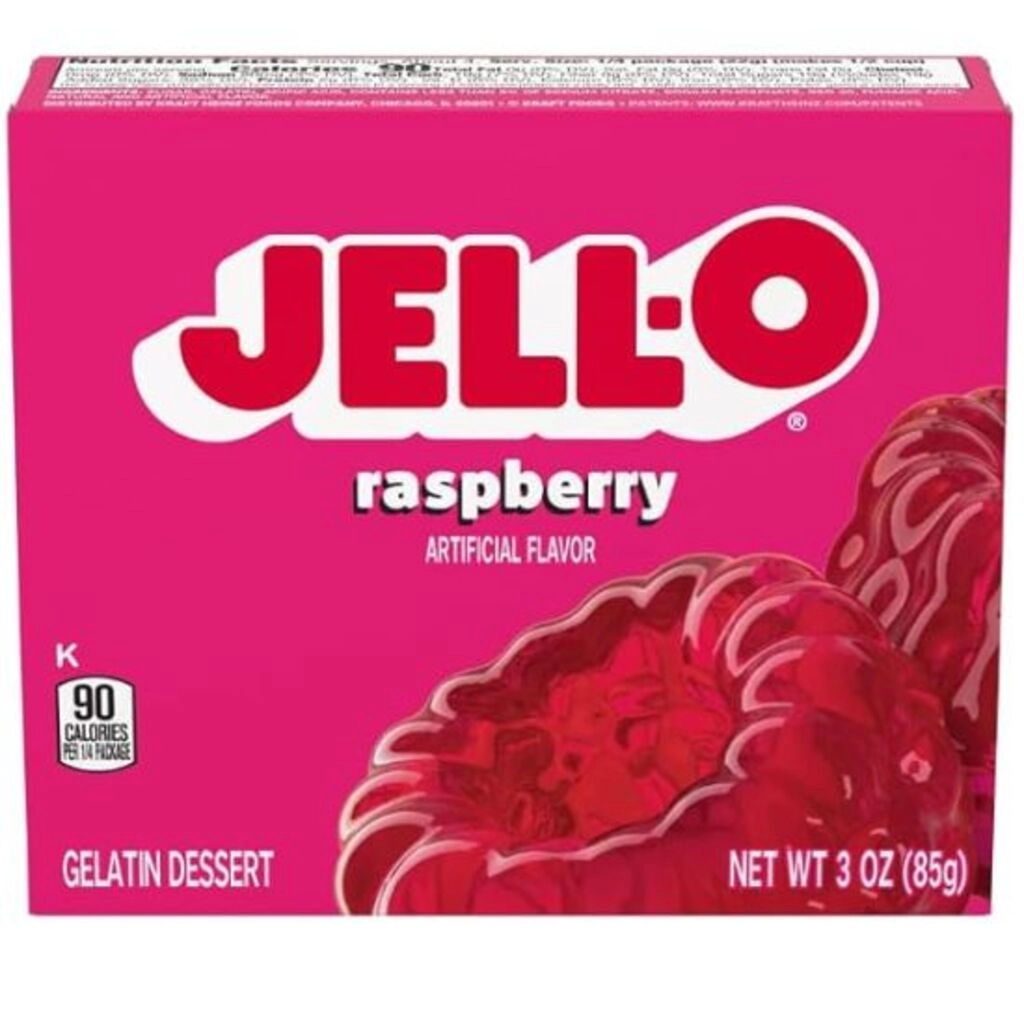 Raspberry Gelatin Dessert