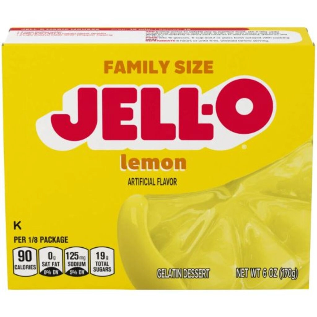 Lemon Family Size Gelatin Dessert