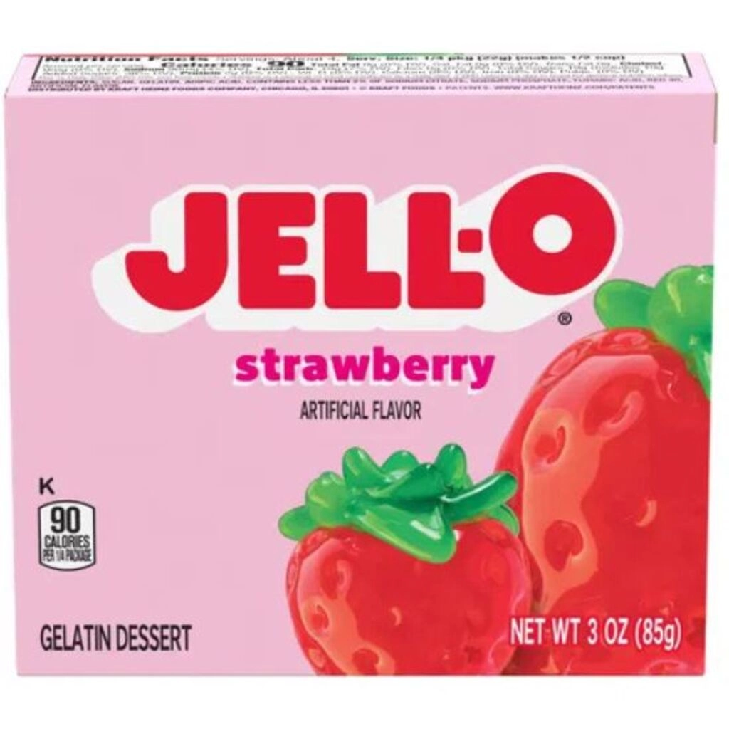 Strawberry Gelatin Dessert