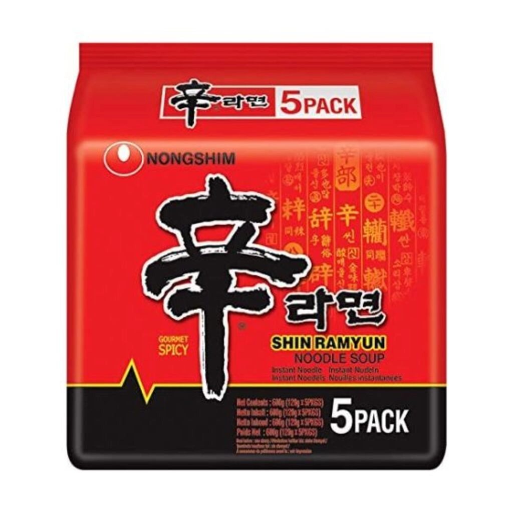 Shin Ramyun Gourmet Spicy Instant Noodles 5pc Pack