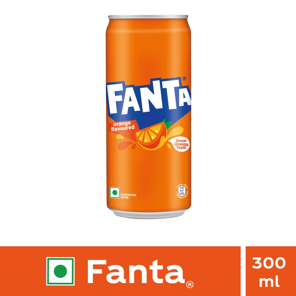Orange Flavoured Soft Drink Can 300ml