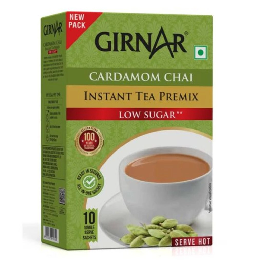 Cardamom Chai Low Sugar Instant Tea Premix 10 Sachets