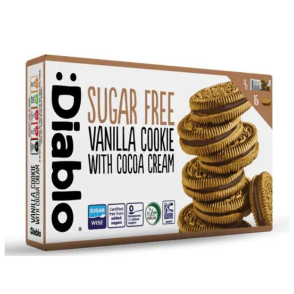 Sugar Free Vanilla Cookie With Cocoa Cream