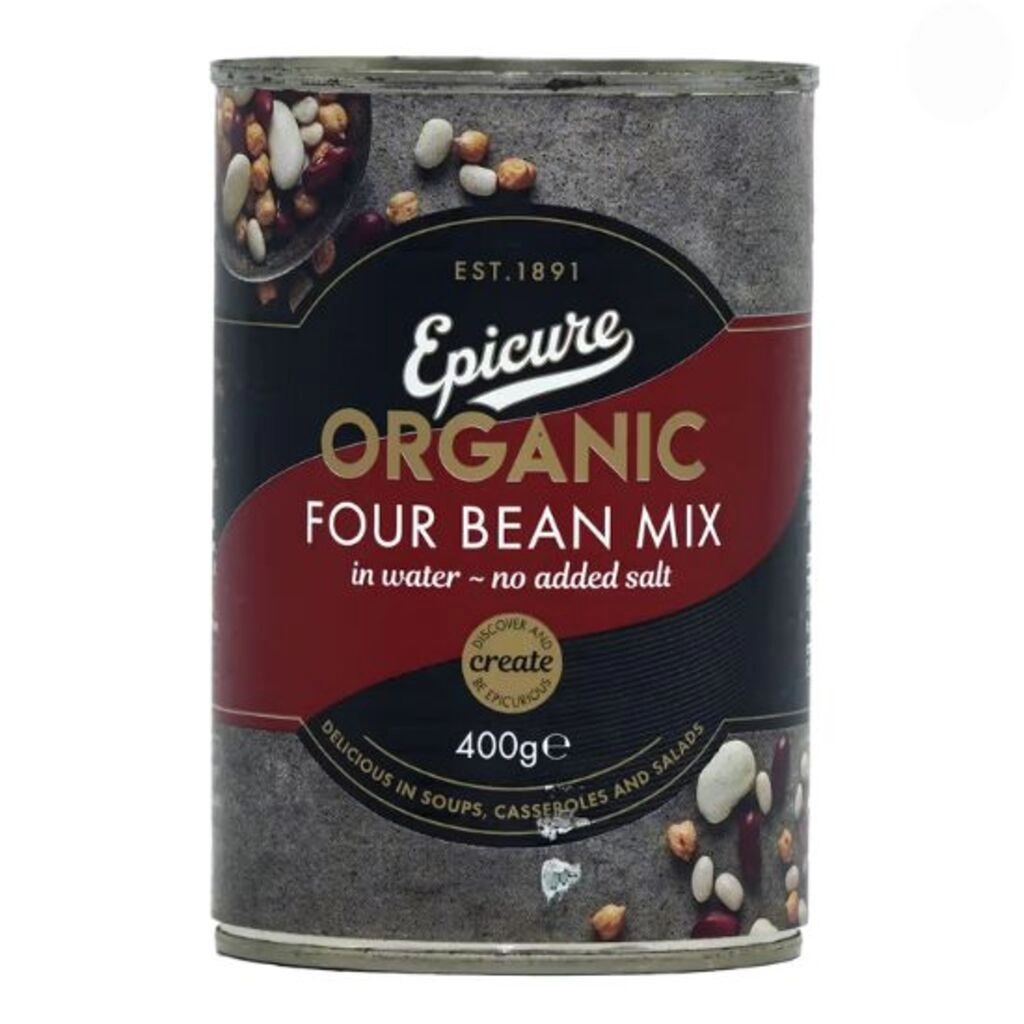 Organic Four Bean Mix In Water