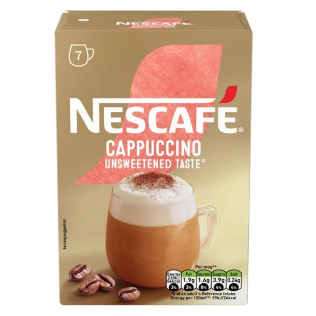 Cappuccino Unsweetened Instant Coffee Sachets
