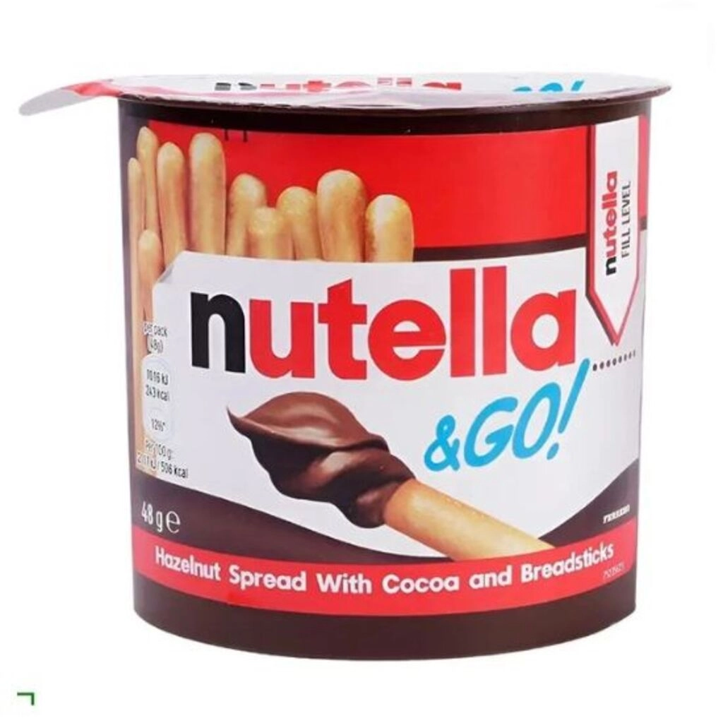 & Go Hazelnut Spread With Breadsticks