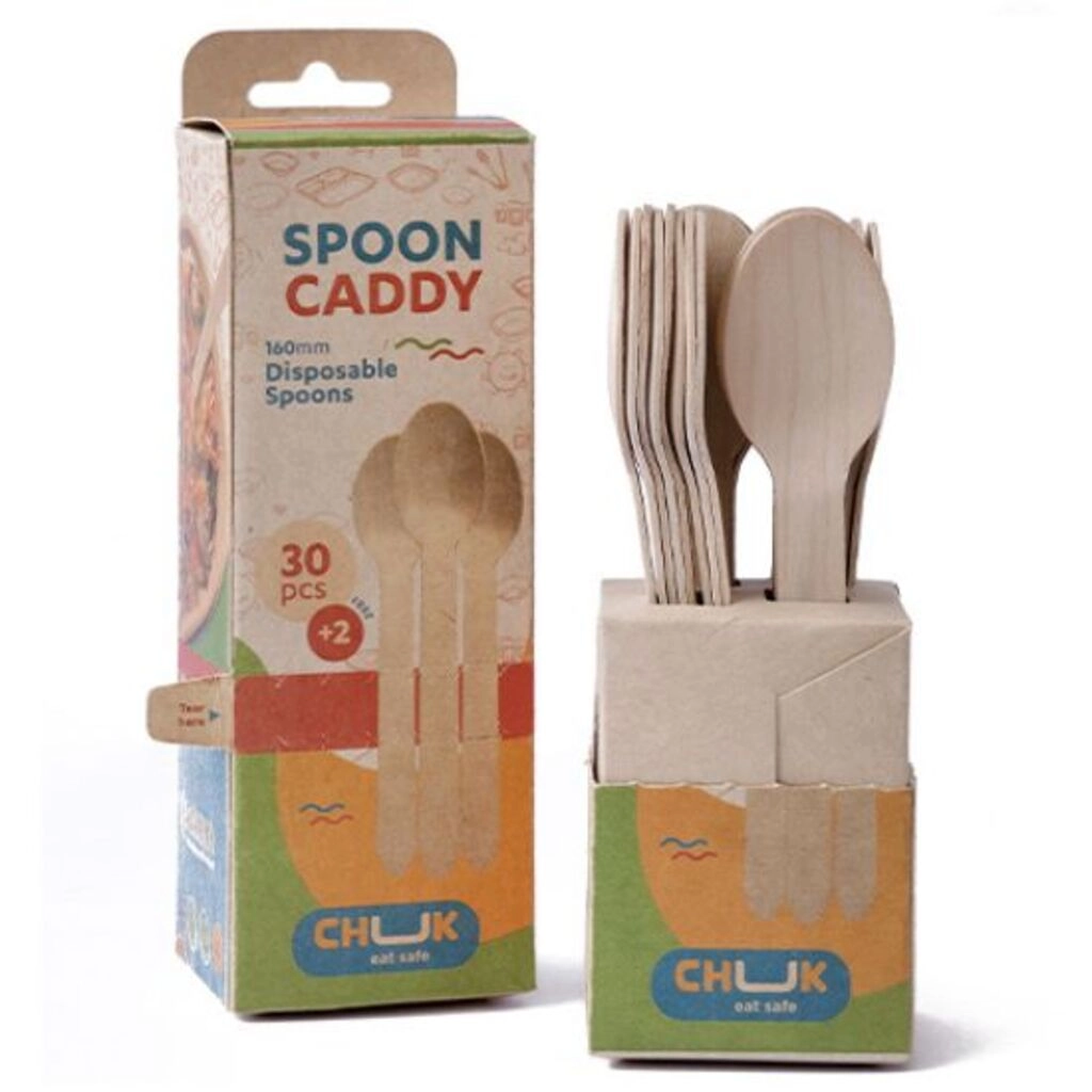 Spoon Caddy 160 mm Disposable Wooden Spoons