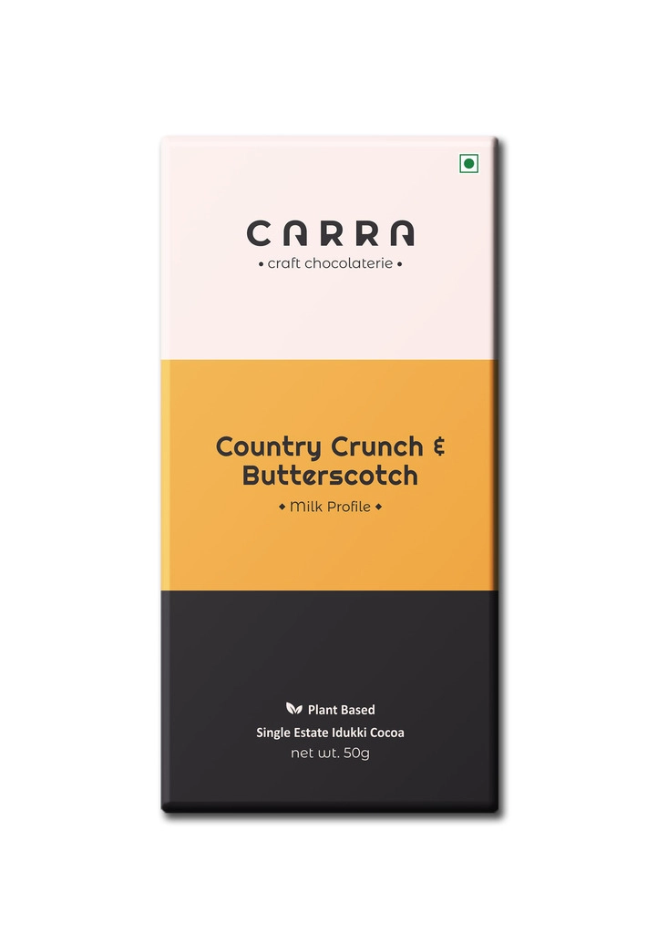 Carra Country Crunch & Butterscotch Plant Based Milk Chocolate