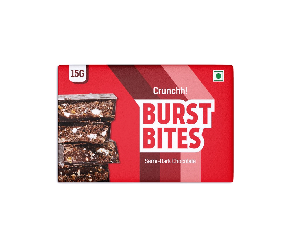 Burst Bites Crunch in Semi Dark Chocolate