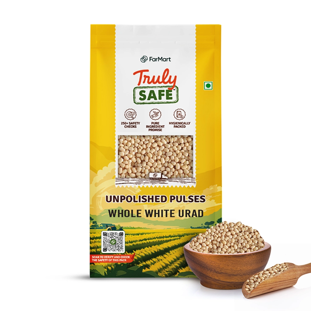 Farmart Truly Safe Unpolished Whole White Urad Dal