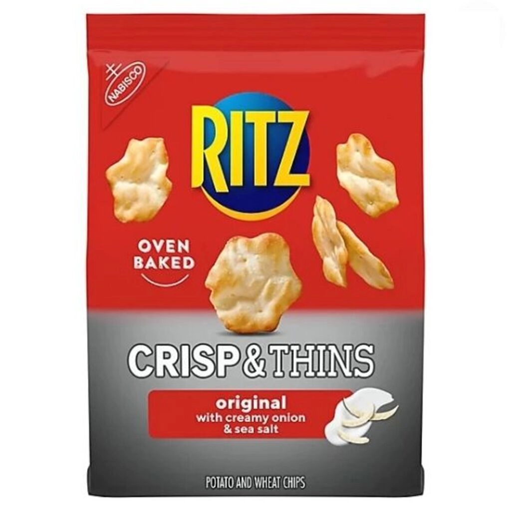 Crisp & Thins Original With Creamy Onion & Sea Salt Potato and Wheat Chips