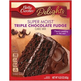 Super Moist Cake Triple Chocolate Fudge Cake Mix