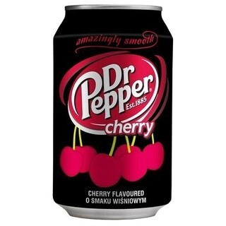 Cherry Flavoured Carbonated Soft Drink Can