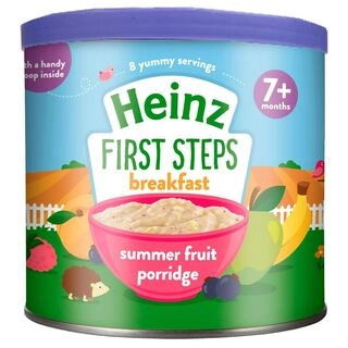 First Steps Breakfast Summer fruit Porridge