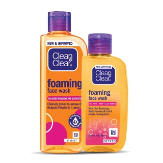 Foaming Face Wash 240ml & Clean & Clear Foaming Face Wash 100ml Combo Offer