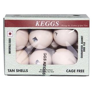 Organic Tan Eggs 6 Pcs