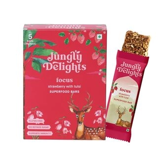 Strawberry With Tulsi Superfood Bars