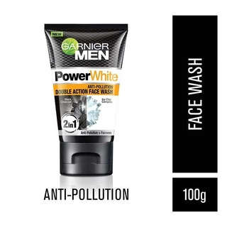 Men White Double Action Face Wash Power