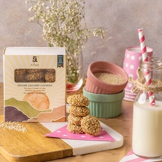 Sesame Jaggery Cookies