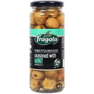Spanish Pitted Green Olives Seasoned With Mint