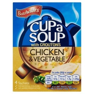 Cup A Soup With Croutons Chicken & Vegetable